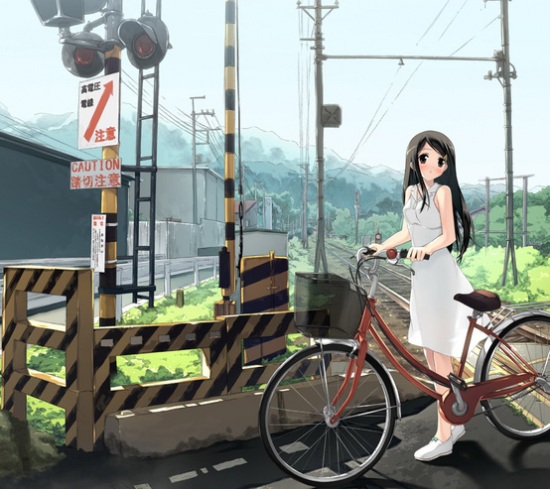 高山绿叶铁路单车