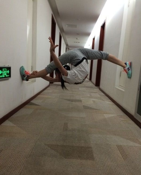 就算出来玩也要练好功